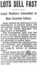 Historical Latonia Lakes Newspaper Clipping 4
