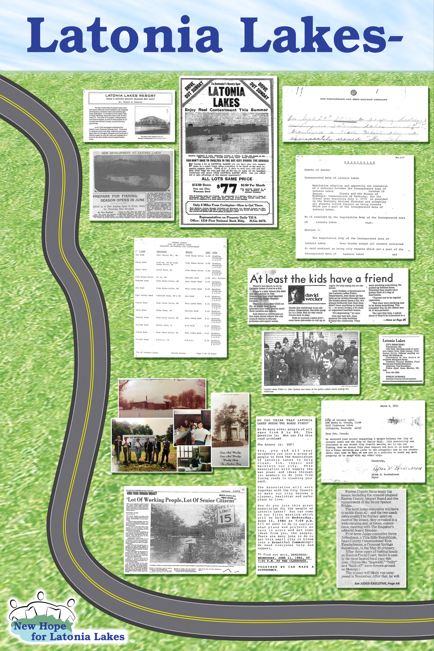 Latonia Lakes - A Road to a New Beginning Poster - Part 1