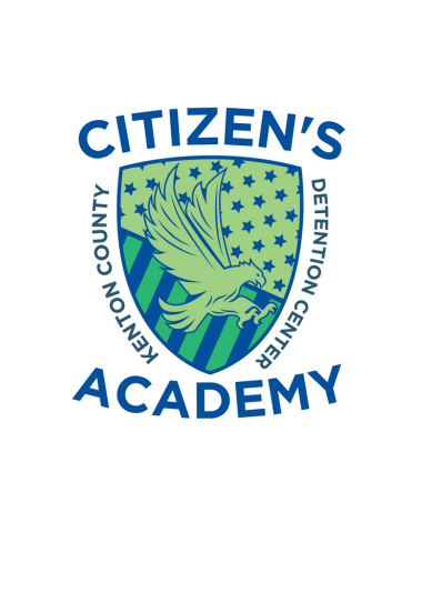 KCDC Citizens Academy logo with eagle on shield