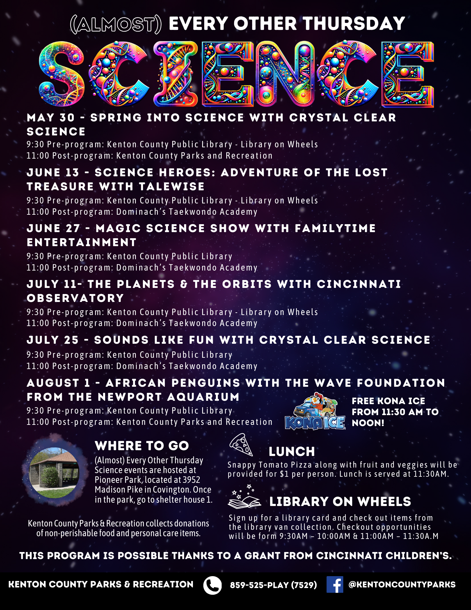 (Almost) Every Other Thursday Science calendar