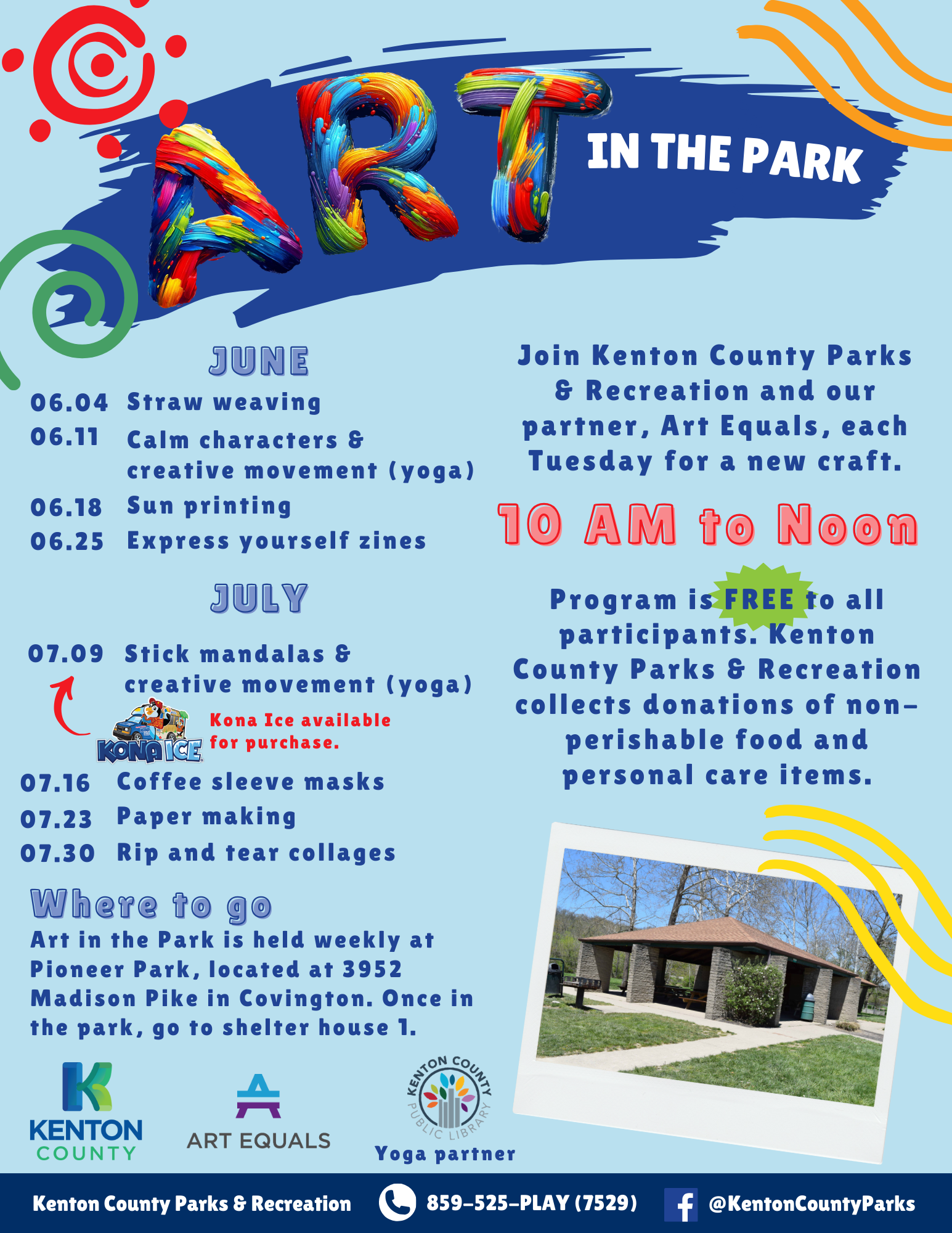 Art in the Park flyer