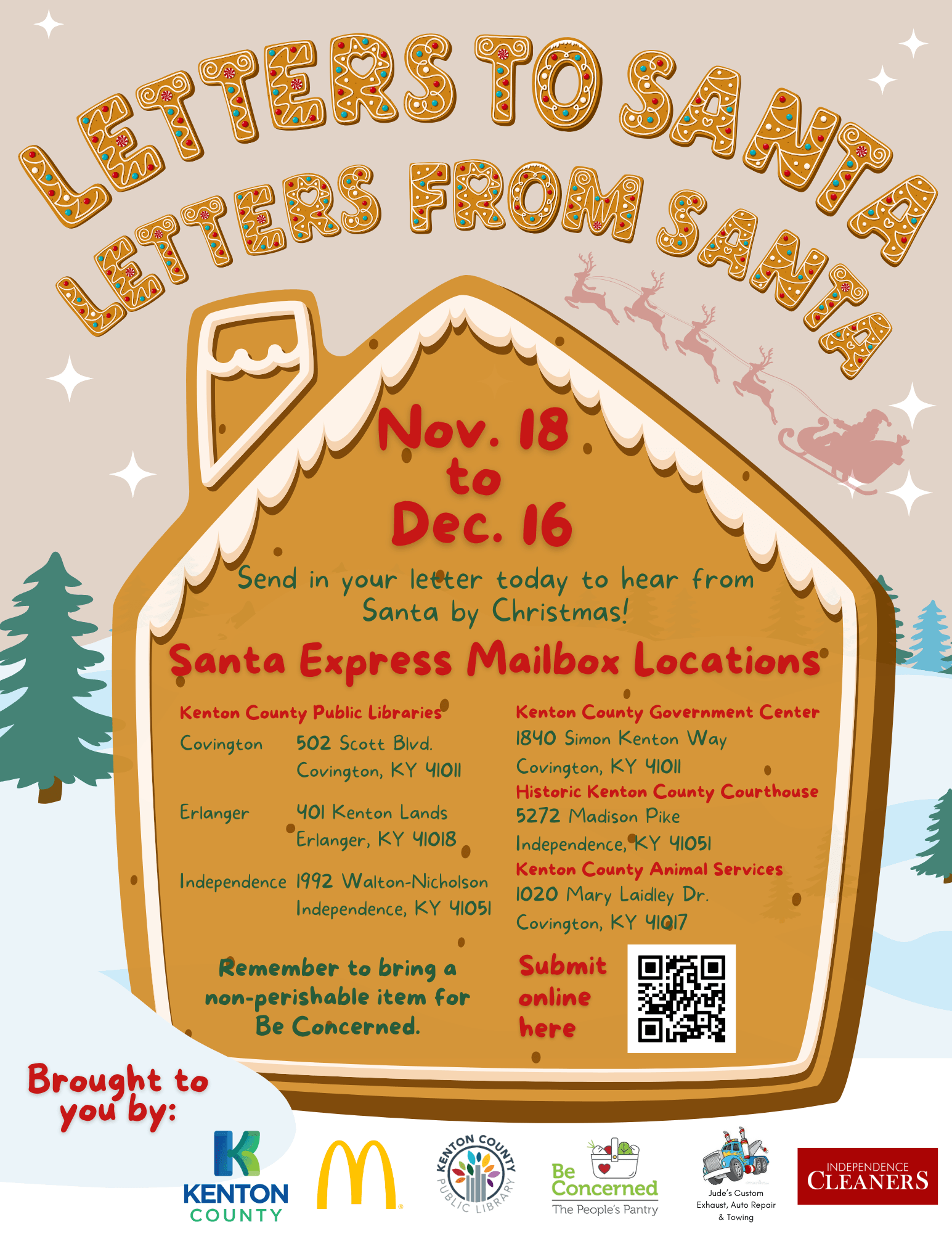 Letters to Santa, Letters from Santa - flyer